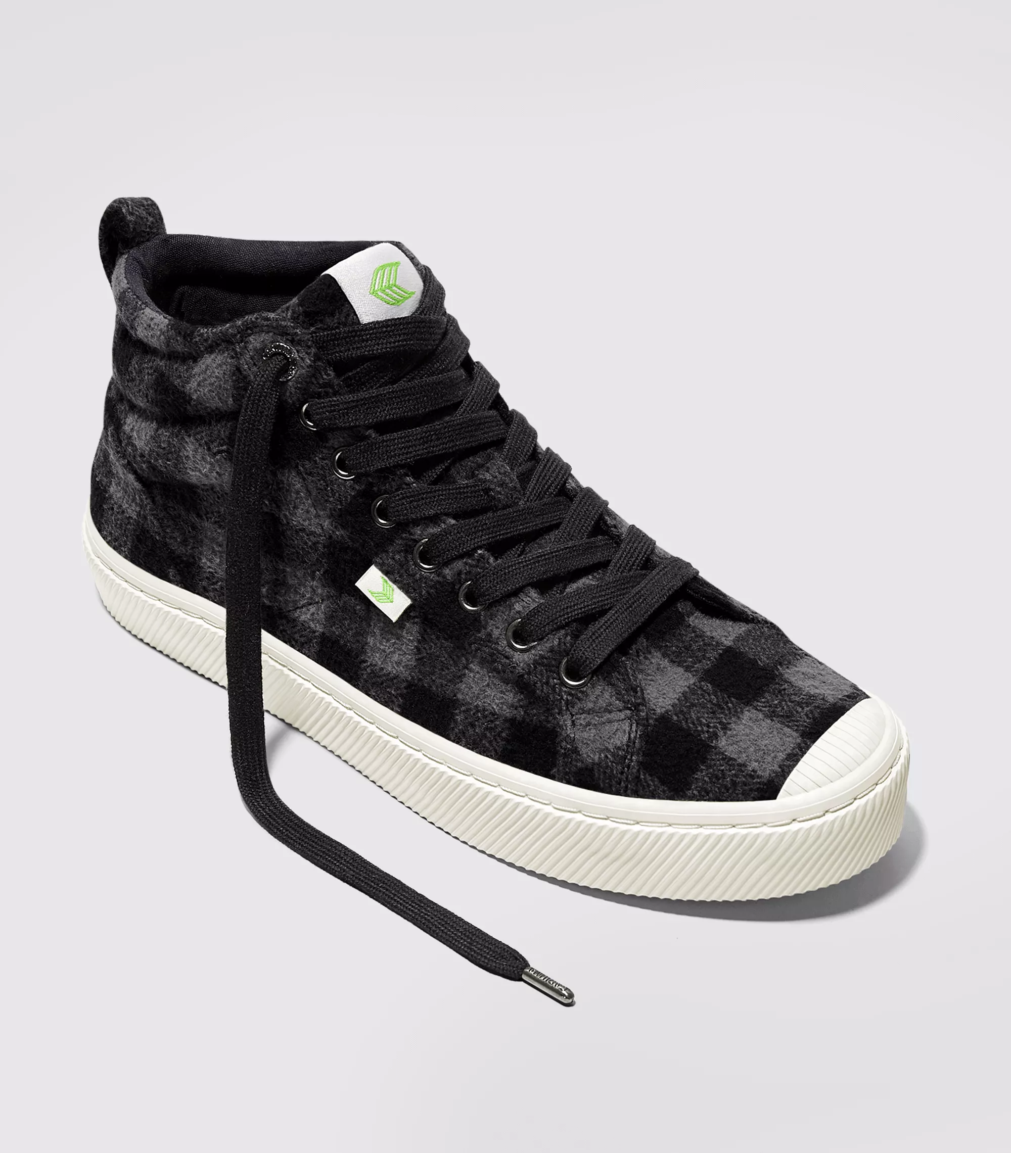 OCA High Black Plaid Sneaker Women