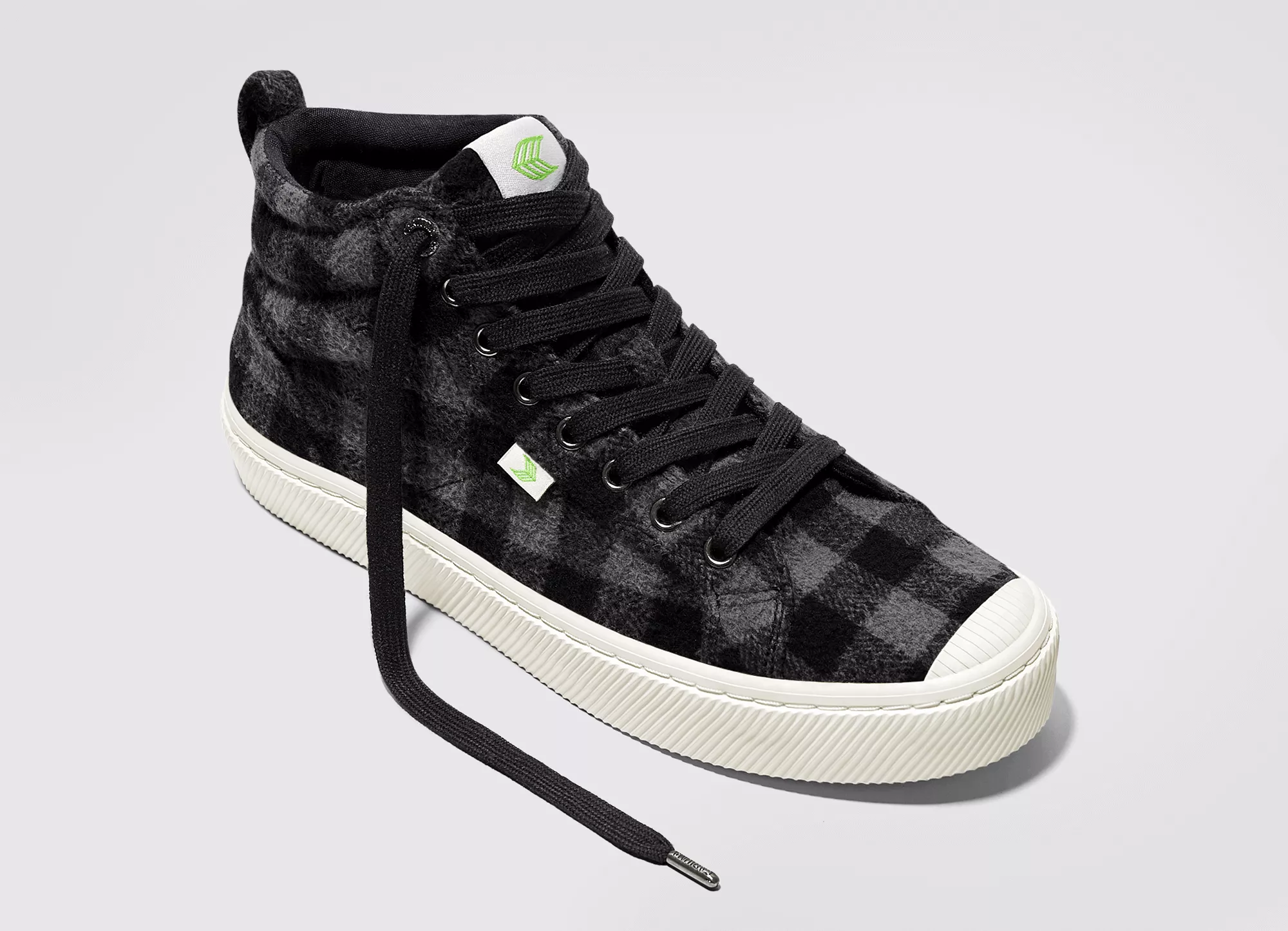 OCA High Black Plaid Sneaker Women