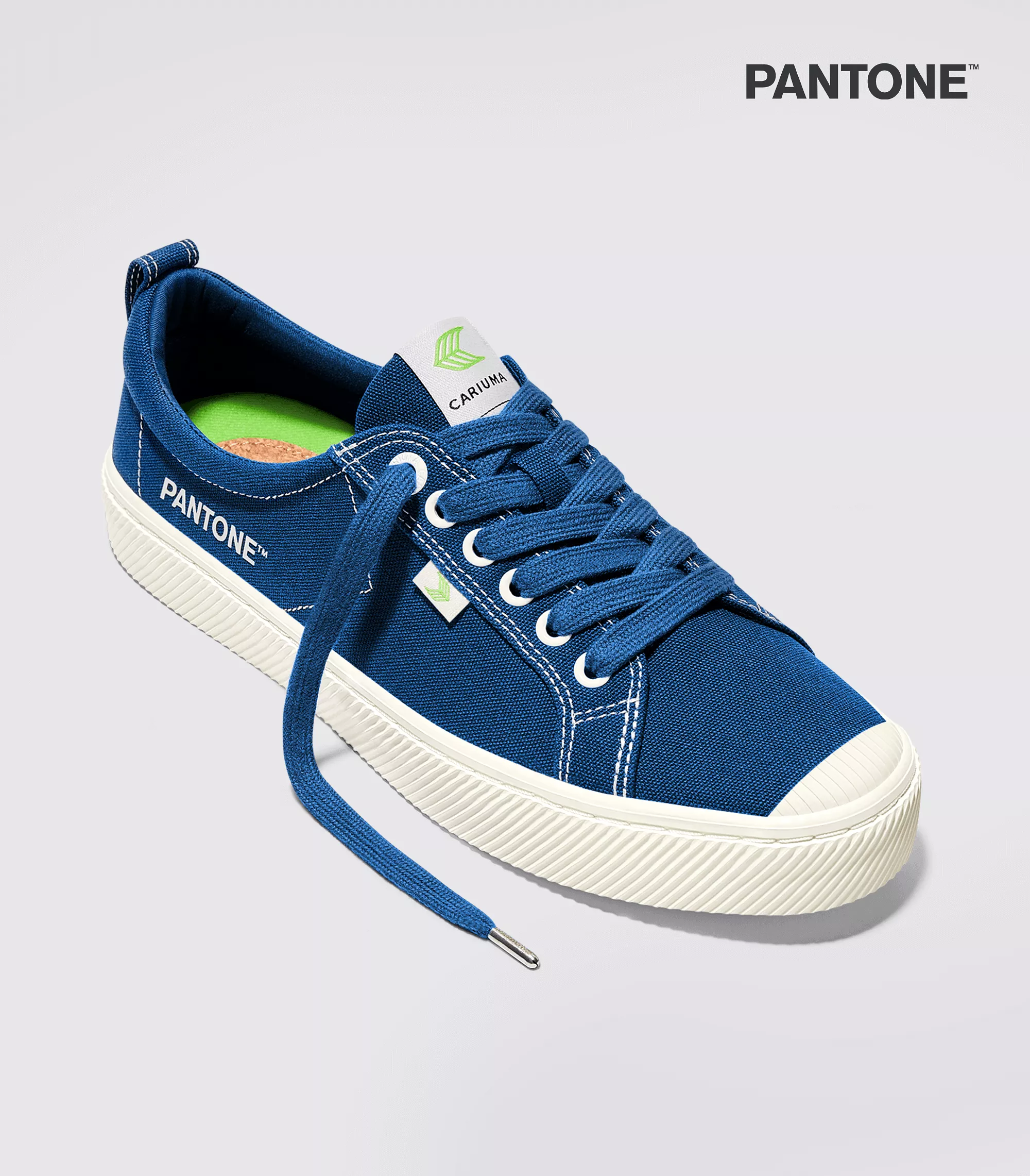 OCA Low Pantone Navy Peony Canvas Contrast Thread Sneaker Women