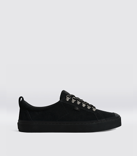 OCA Low Speedhooks All Black Suede Sneaker Women