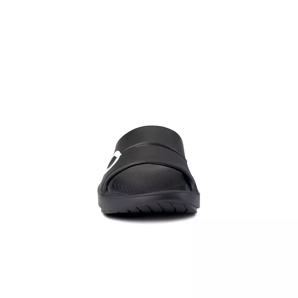 'OOFOS' Men's OOahh Sport Slide - Black / White