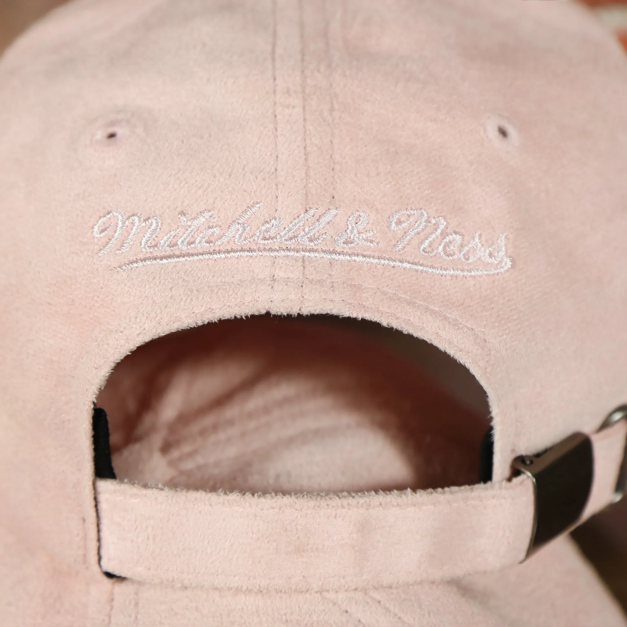 Philadelphia 76ers Micro Suede Pink Adjustable Baseball Cap