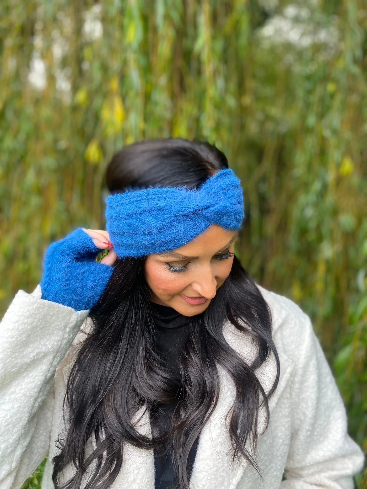 Royal Blue Knitted Headwarmer