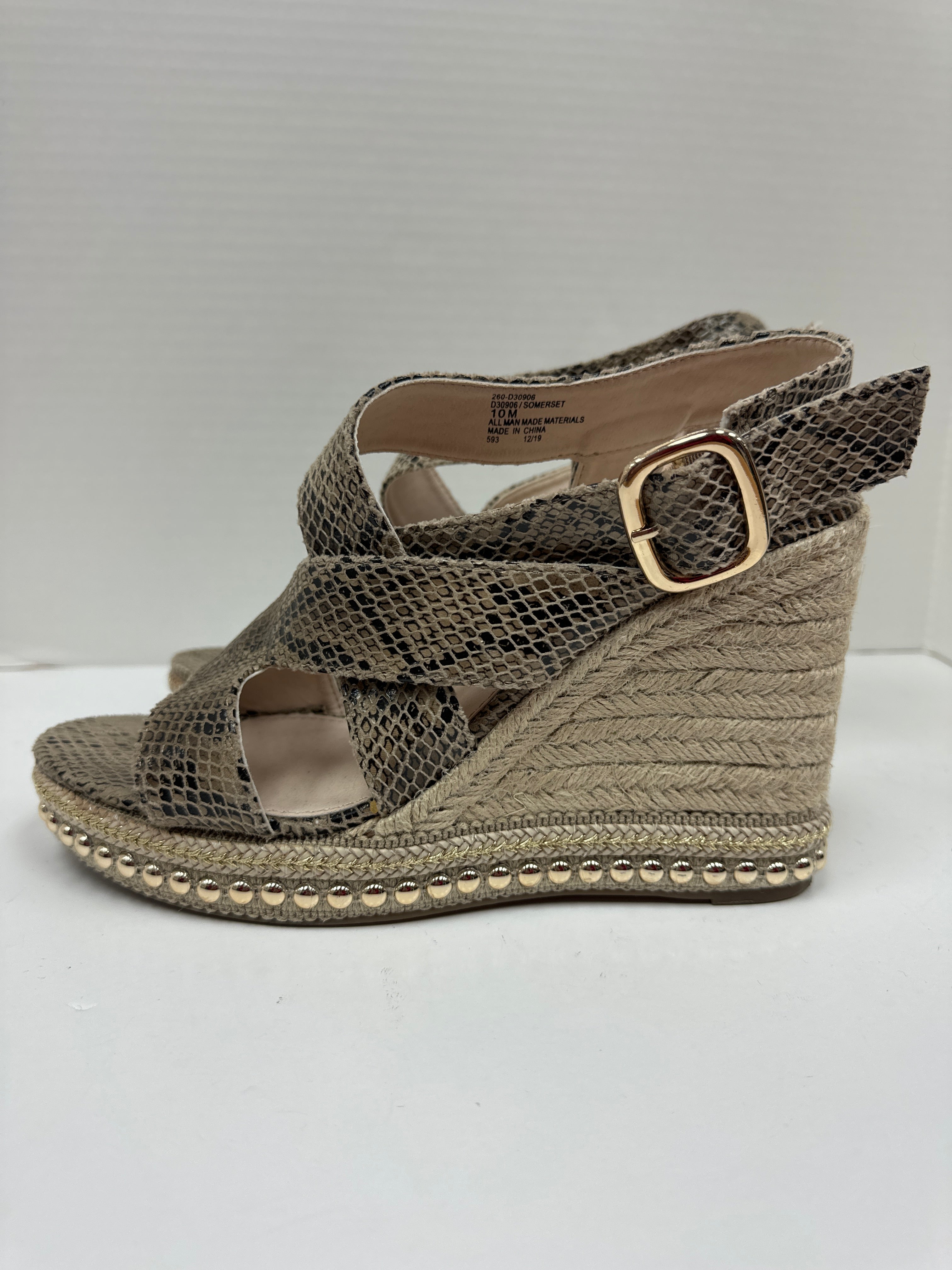 Sandals Heels Wedge By Clothes Mentor  Size: 10