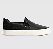 SLIP-ON Black Premium Leather Sneaker Women