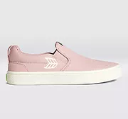 SLIP ON Rose Canvas Ivory Logo Sneaker Women