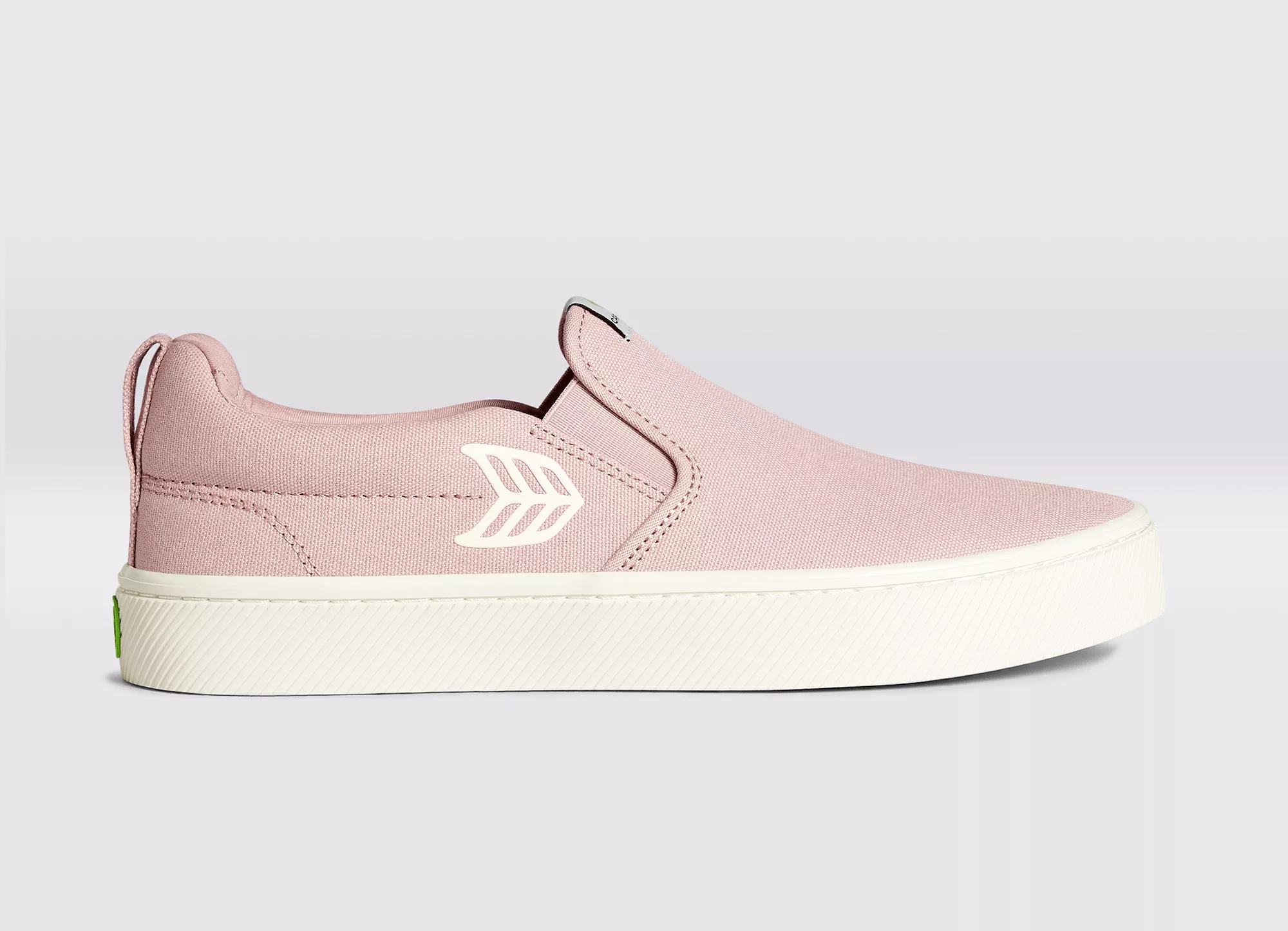 SLIP ON Rose Canvas Ivory Logo Sneaker Women