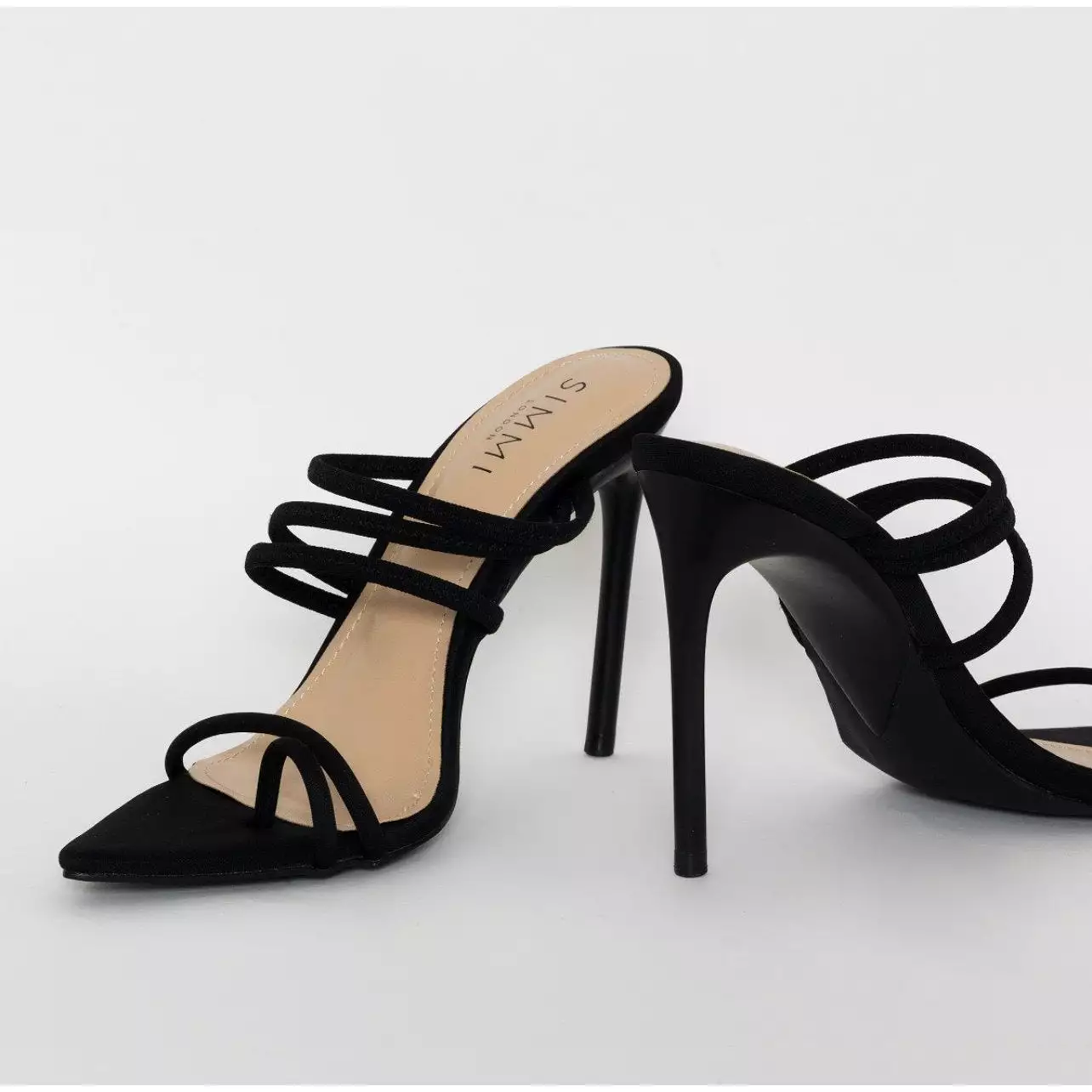 Strappy Stiletto Mules