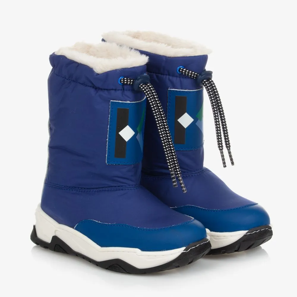 Teen Blue Logo Snowboots