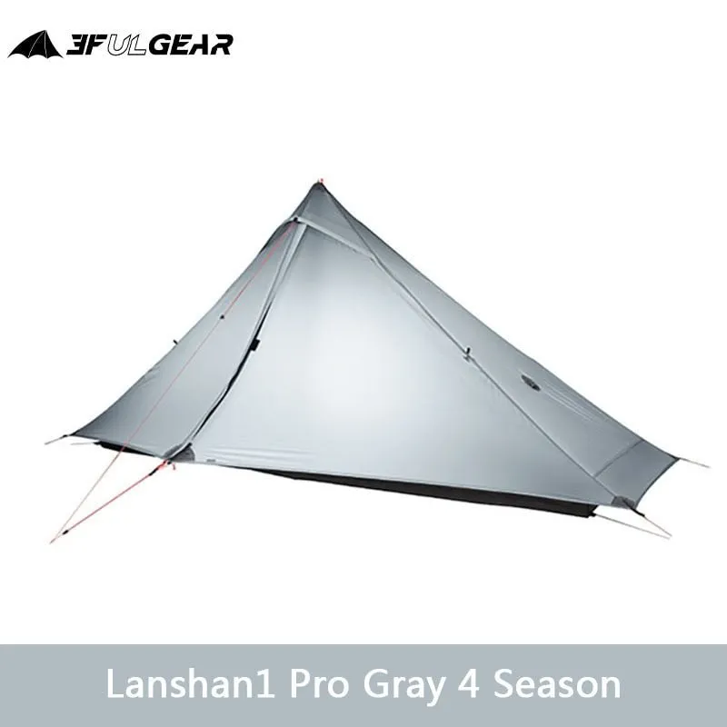 Tente de bivouac ultra-légère pour 1 personne à simple-paroi 690g 3F UL GEAR - Lanshan 1 Pro