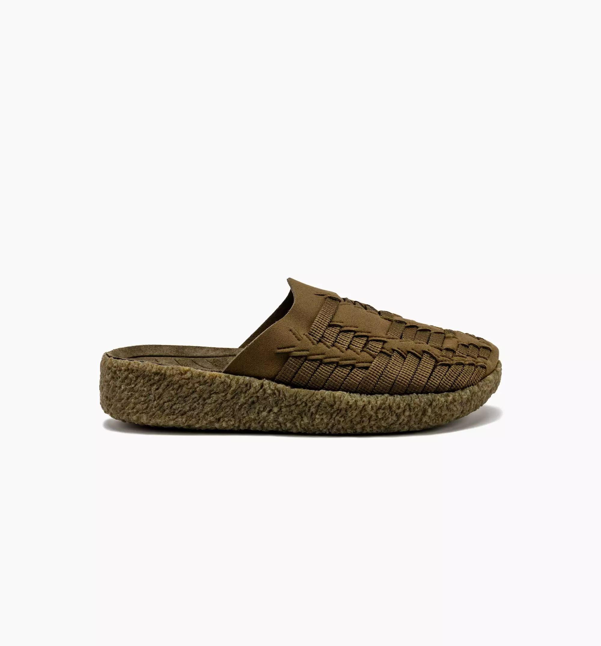 Thunderbird Mule Suede Vegan Olive Mens Sandals - Olive