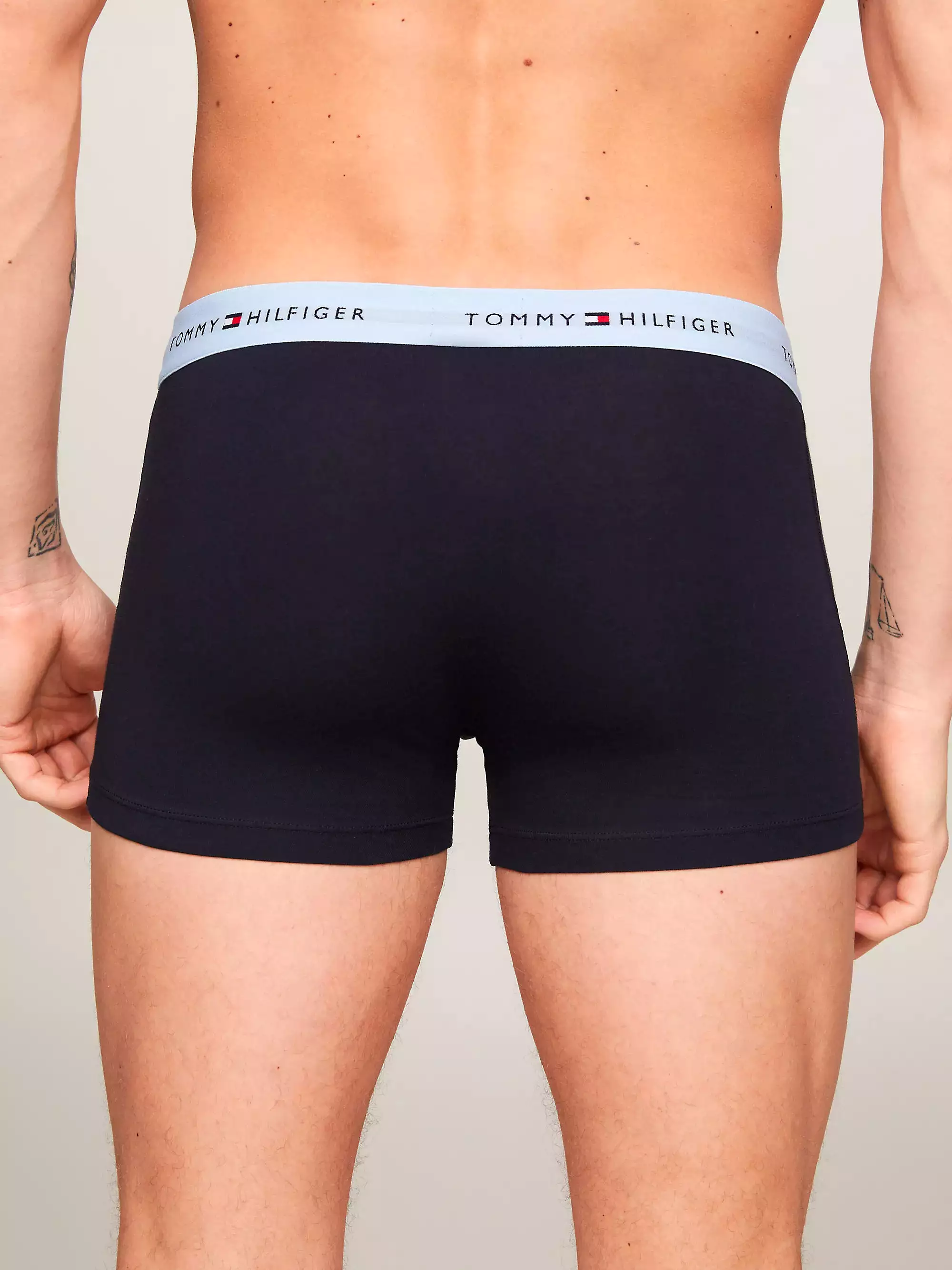 Tommy Hilfiger Mens 'Essential' Repest Logo Boxer Trunks (3-Pack)