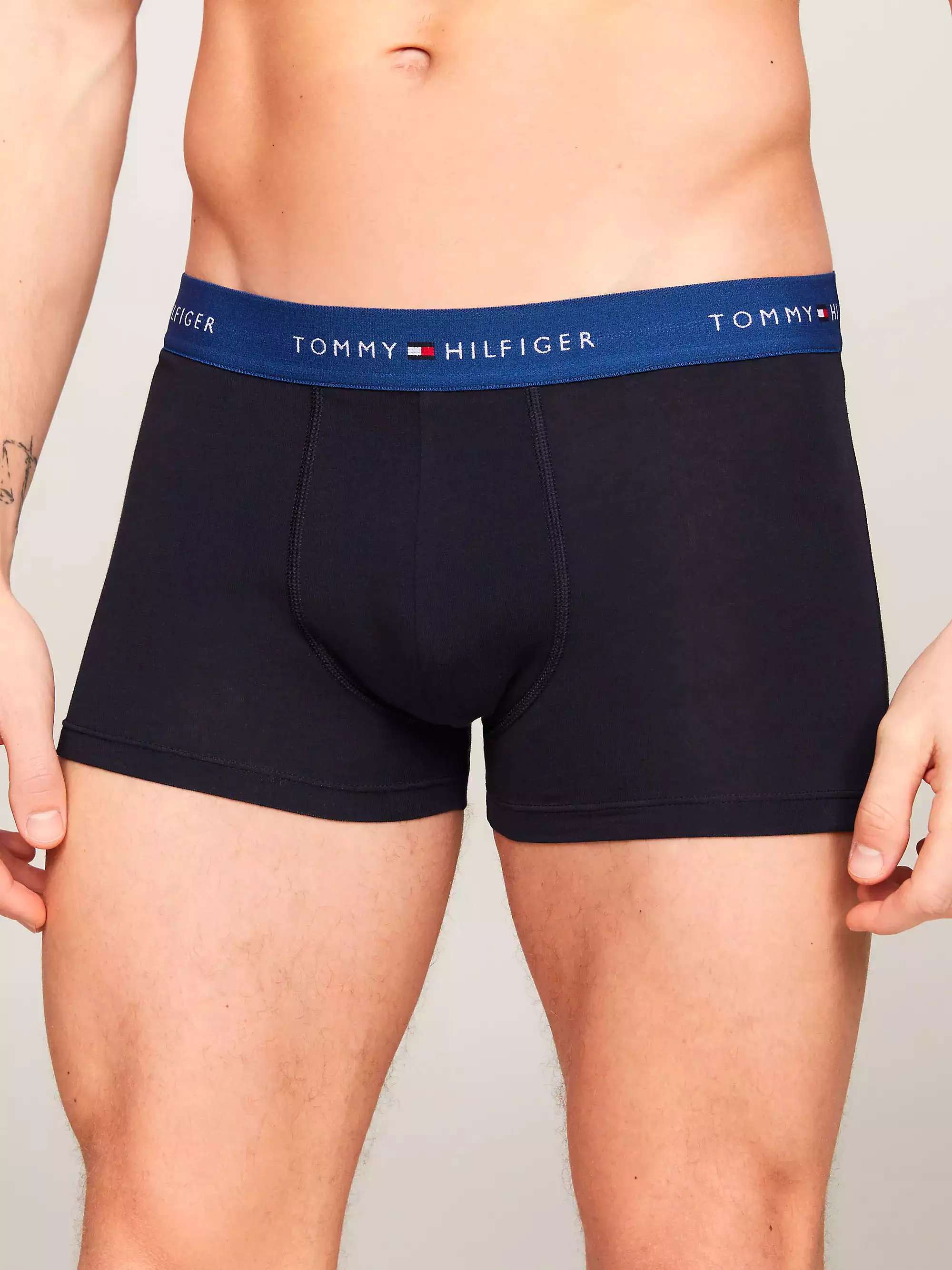 Tommy Hilfiger Mens 'Essential' Repest Logo Boxer Trunks (3-Pack)