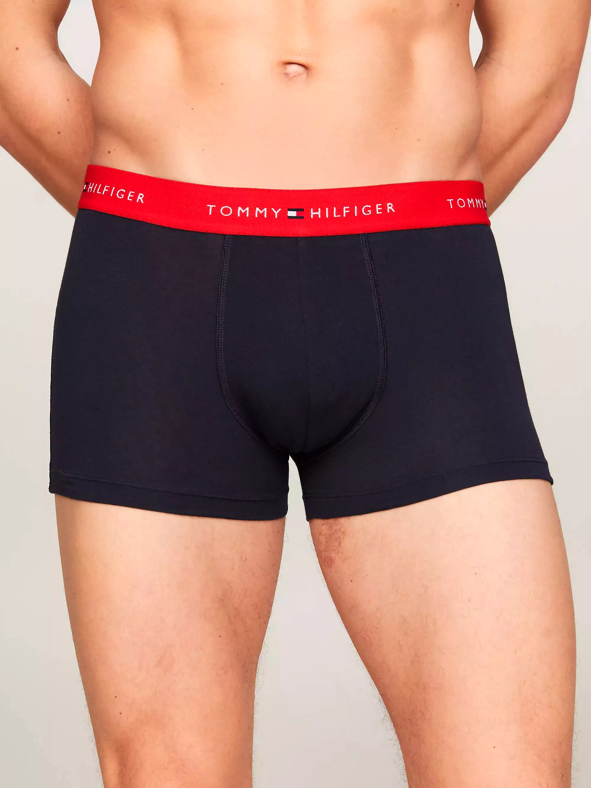 Tommy Hilfiger Mens 'Essential' Repest Logo Boxer Trunks (3-Pack)