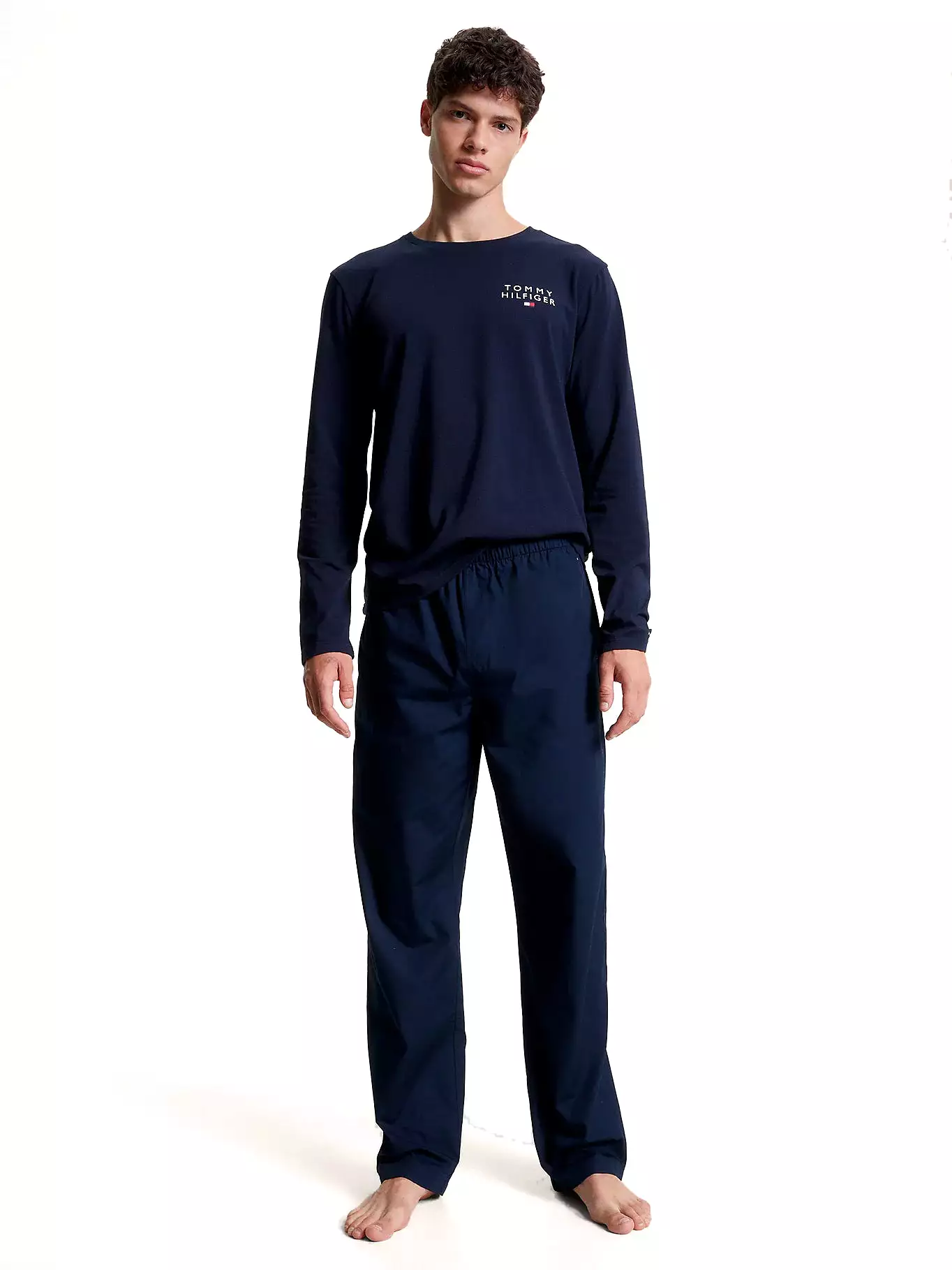 Tommy Hilfiger Mens Long Sleeve Pj/ Pyjama Set