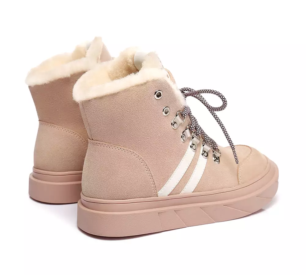 Urban UGG Lace Up Fashion Sneaker Women Boots Vicki