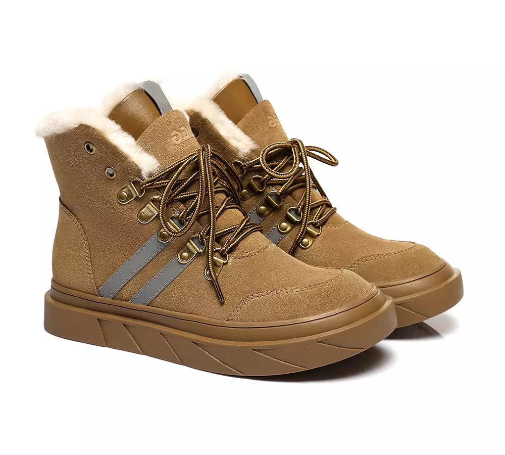 Urban UGG Lace Up Fashion Sneaker Women Boots Vicki