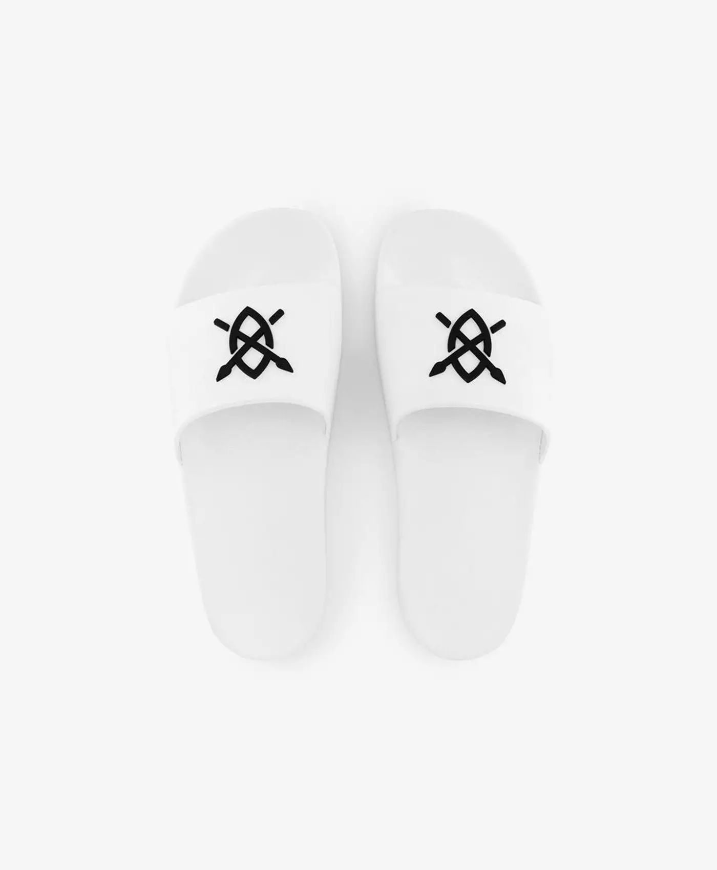 White Reslider Sandals