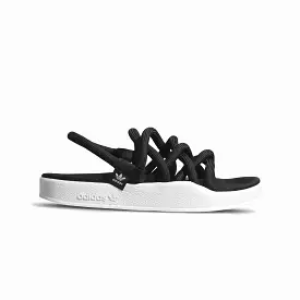 WMN'S ADILETTE NODA SANDALS 'BLACK/WHITE'