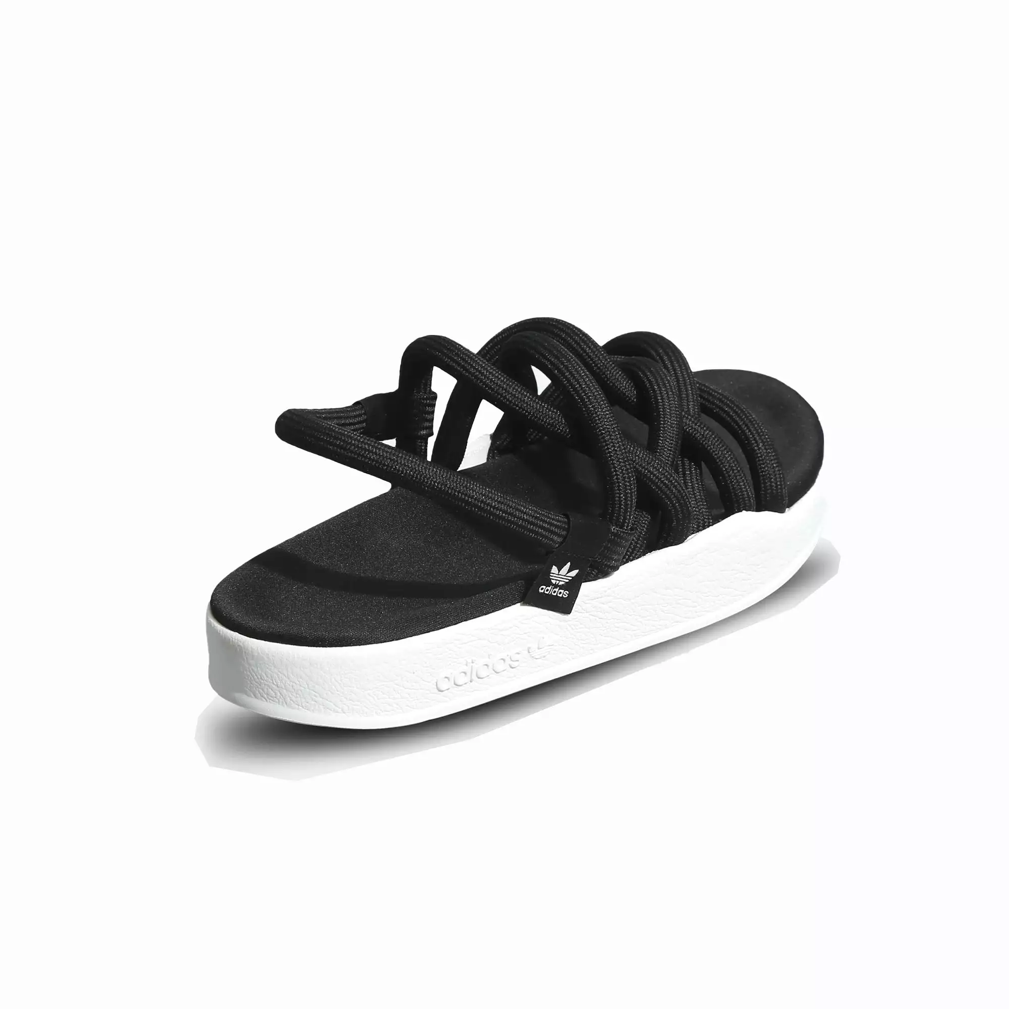 WMN'S ADILETTE NODA SANDALS 'BLACK/WHITE'