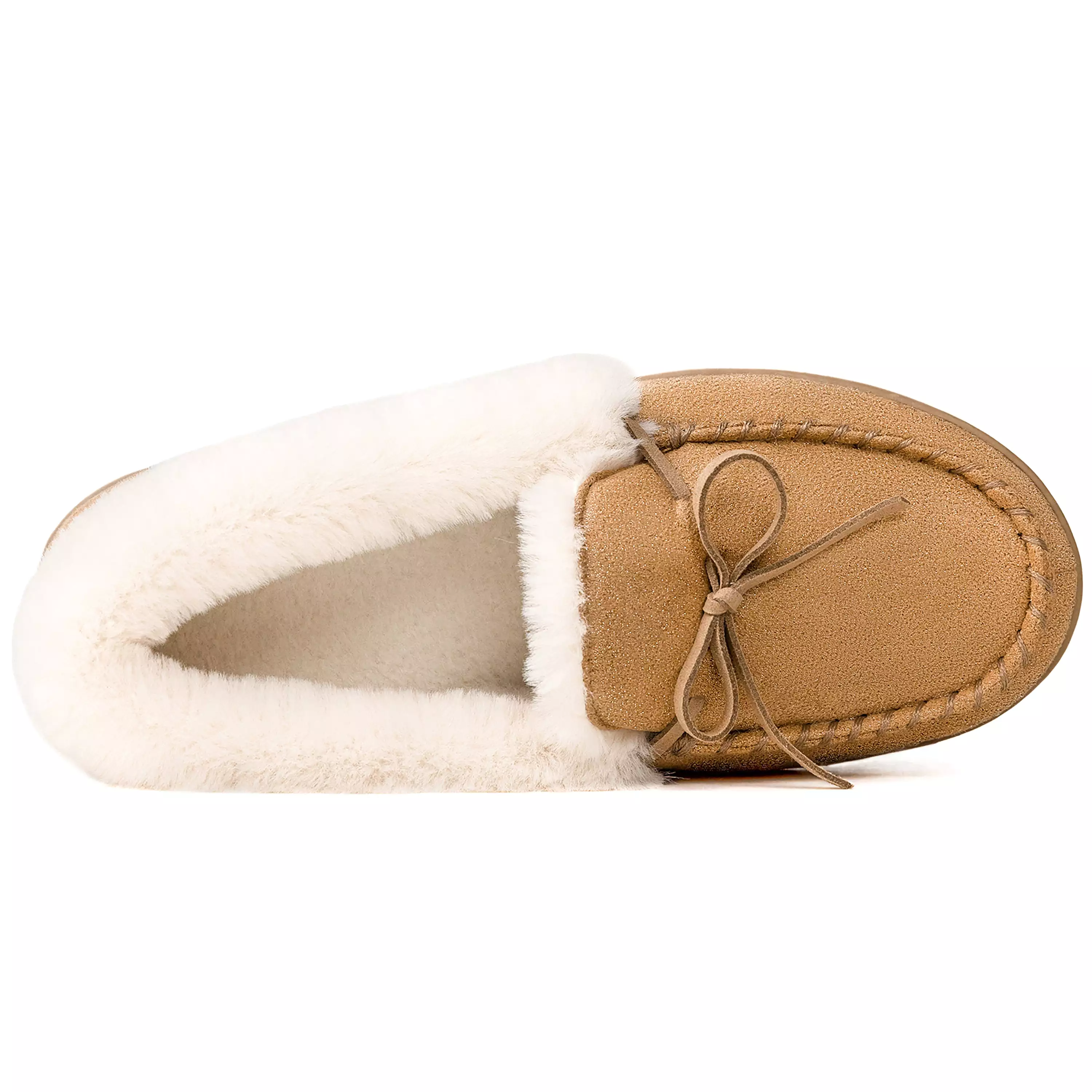 Women's Caroline Glittered Moccasin Slipper