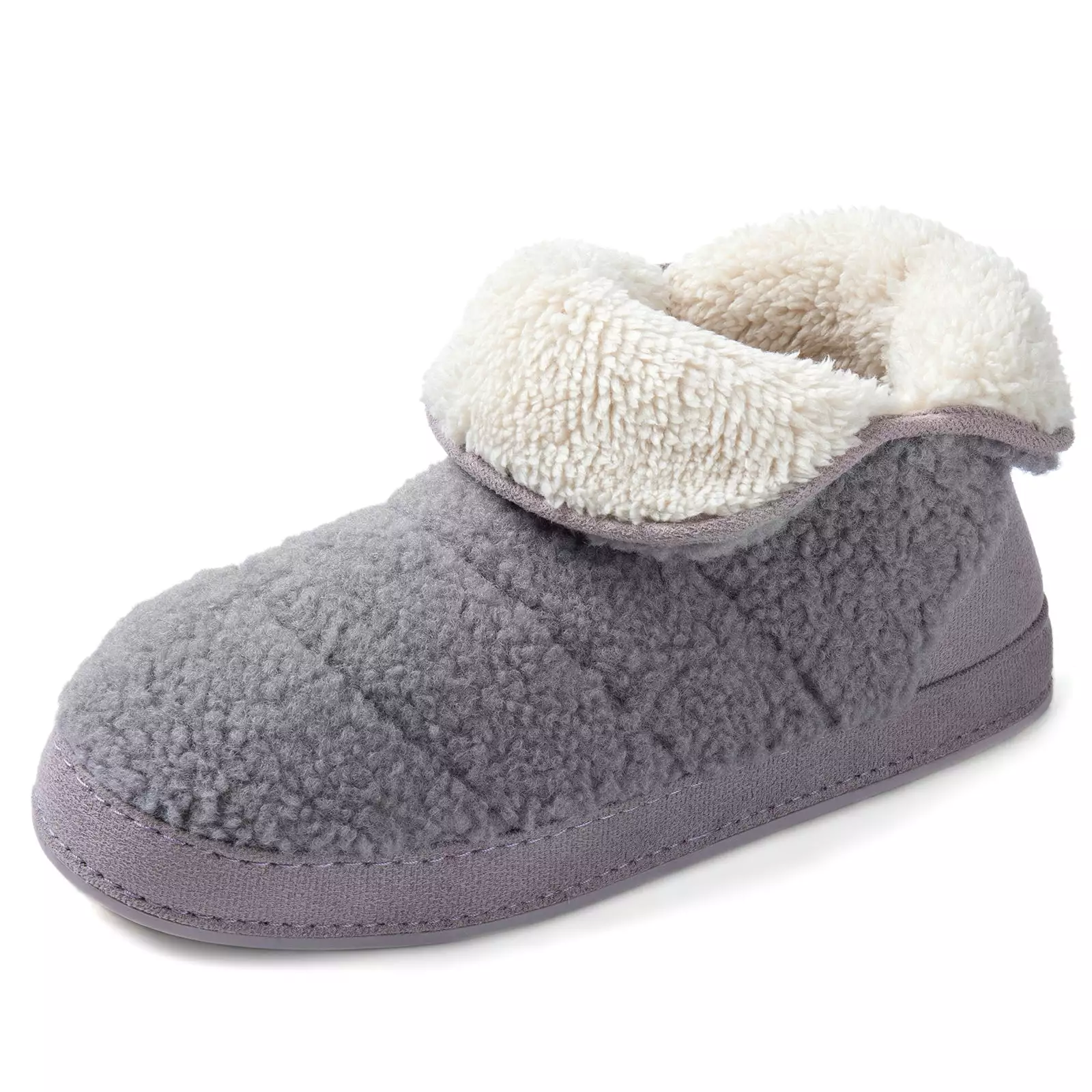 Women's Fuzzy Fleece House Bootie Ladies' Memory Foam Slipper