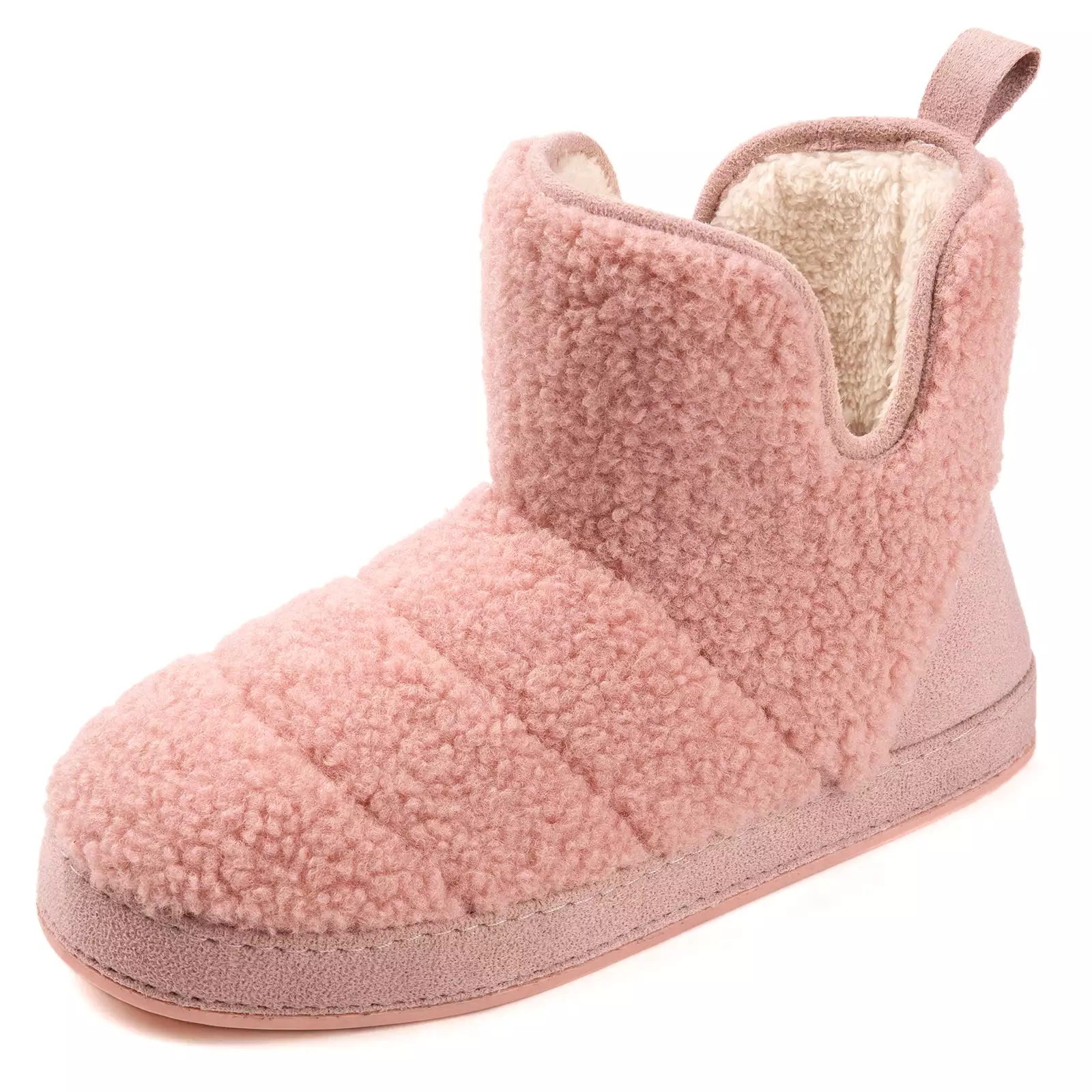 Women's Fuzzy Fleece House Bootie Ladies' Memory Foam Slipper